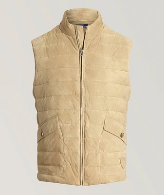 Quilted Suede Vest
