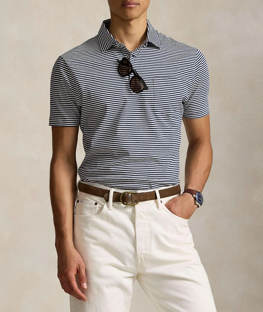 Striped Cotton Polo