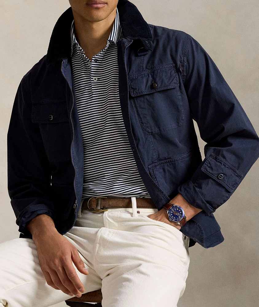 Striped Cotton Polo