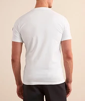 Vibrating Text Logo Cotton T-Shirt