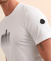 Vibrating Text Logo Cotton T-Shirt