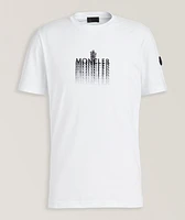 Vibrating Text Logo Cotton T-Shirt