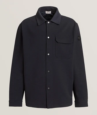 Stretch-Cotton Jersey Shirt Jacket