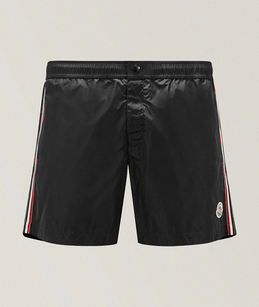 Striped Side Panel Swim Shorts