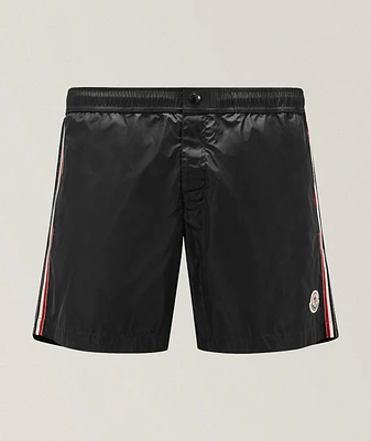 Striped Side Panel Swim Shorts