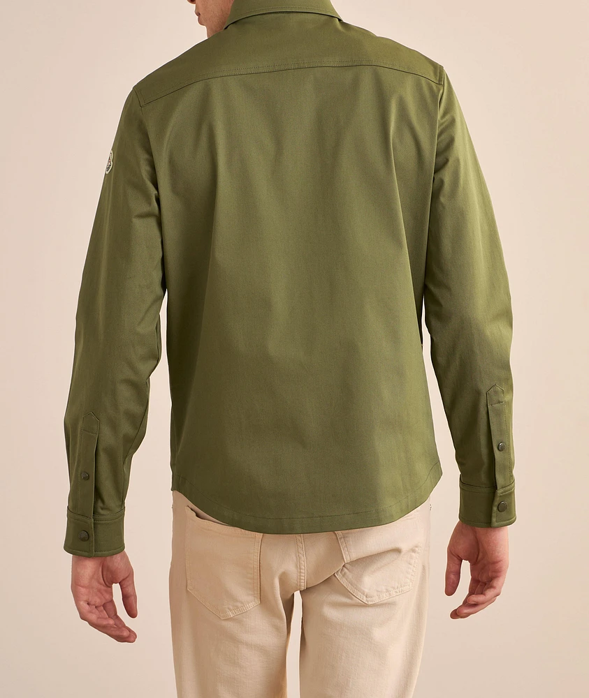 Gabardine Stretch-Cotton Overshirt