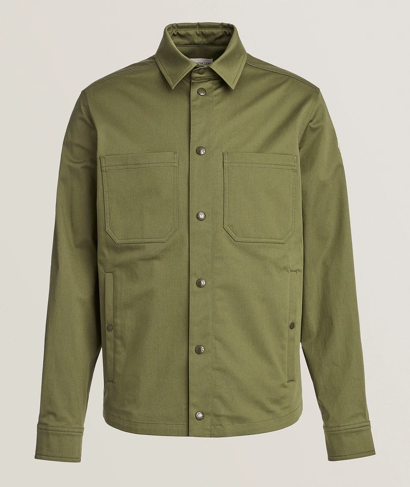 Gabardine Stretch-Cotton Overshirt