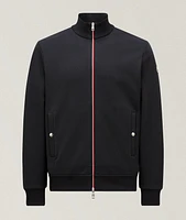 Tricolour-Trimmed Cotton Zip-Up Sweatshirt
