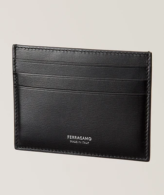 Embossed Logo Leather Cardholder