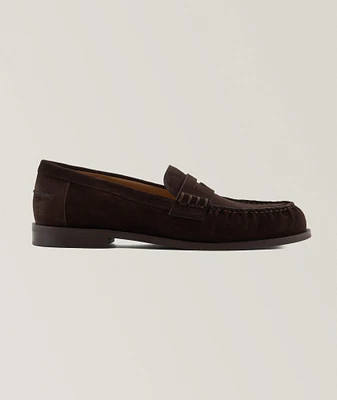 Suede Moccasin Penny Loafers