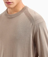 Plain Knit Short-Sleeve Sweater