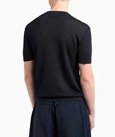 Jacquard Cotton-Blend Sweater