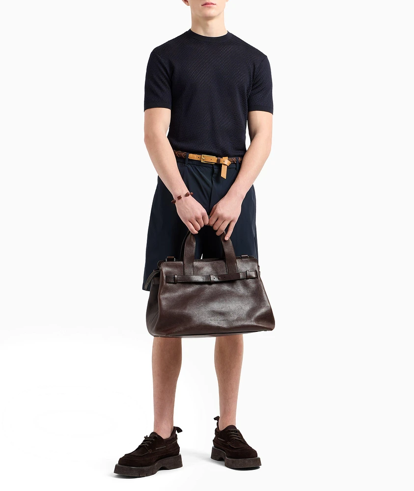 Jacquard Cotton-Blend Sweater