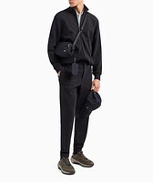 Textured Zip-Up Sweatshirt