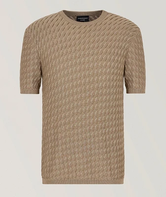 Two-Tone Jacquard Sweater