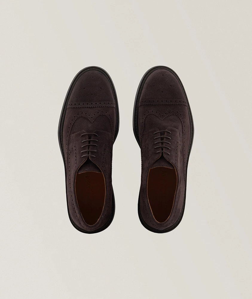 Suede Wingtip Brogues