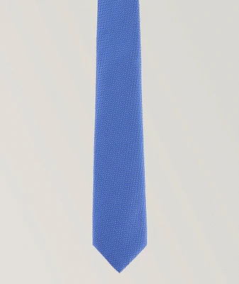  Geometric Jacquard Silk Tie