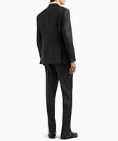 Peak Lapel Wool-Silk Tuxedo