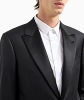 Peak Lapel Wool-Silk Tuxedo