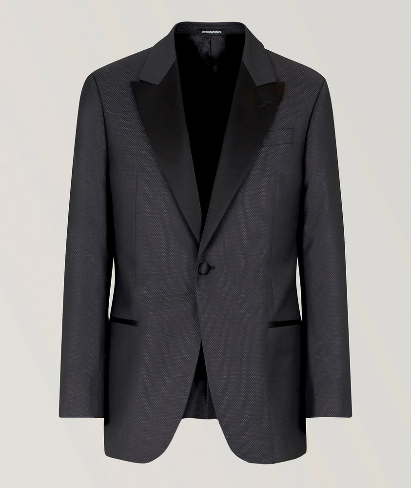 Peak Lapel Wool-Silk Tuxedo