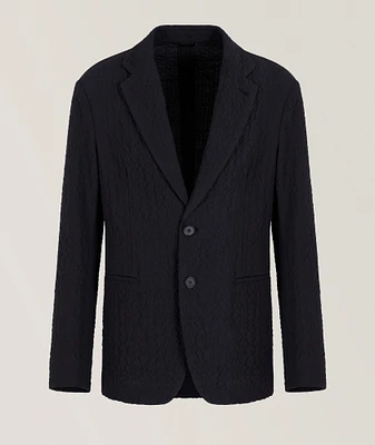 Stretch-Wool Single-Breasted Sport Jacket