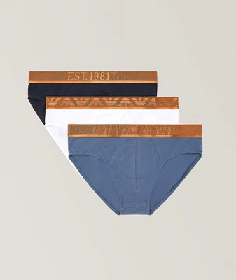 Three-Pack Stretch-Cotton Briefs