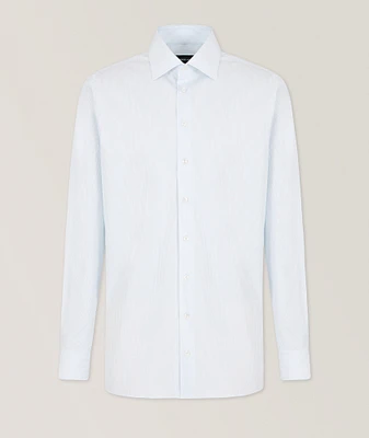 Regular-Fit Striped Cotton Dress Shirt