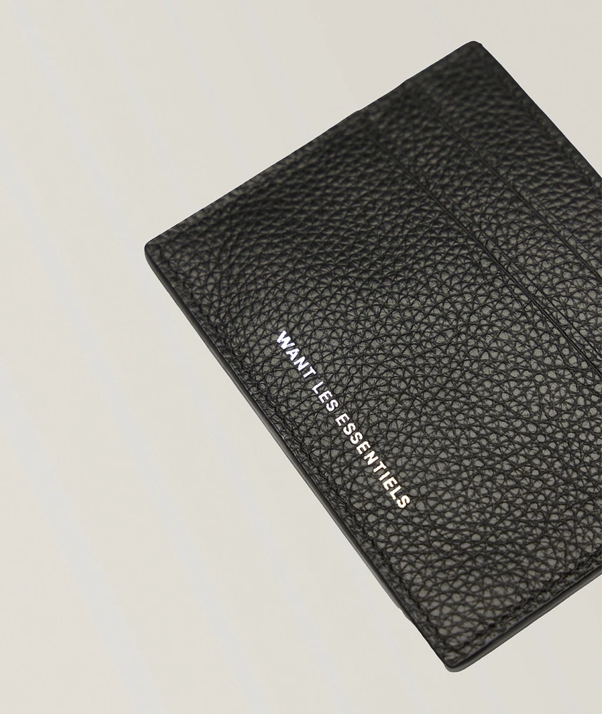 Branson Pebble-Grained Leather Cardholder