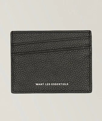 Branson Pebble-Grained Leather Cardholder