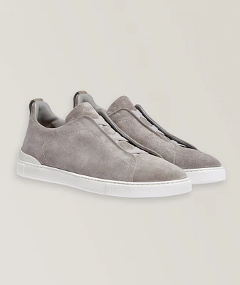 Triple Stitch Suede Sneakers