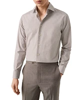 Slim-Fit Fine Check Dress Shirt