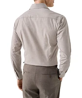 Slim-Fit Fine Check Dress Shirt
