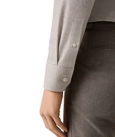 Slim-Fit Fine Check Dress Shirt