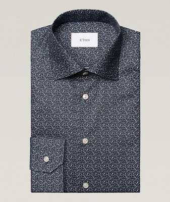 Contemporary-Fit Floral Twill Dress Shirt