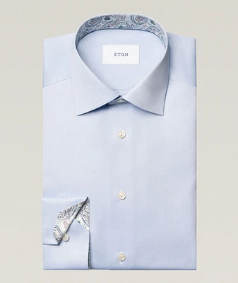 Contemporary-Fit Paisley Effect Dress Shirt