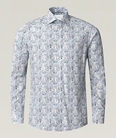Contemporary-Fit Paisley Dress Shirt