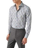 Contemporary-Fit Paisley Dress Shirt