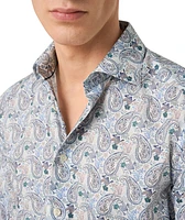 Contemporary-Fit Paisley Dress Shirt
