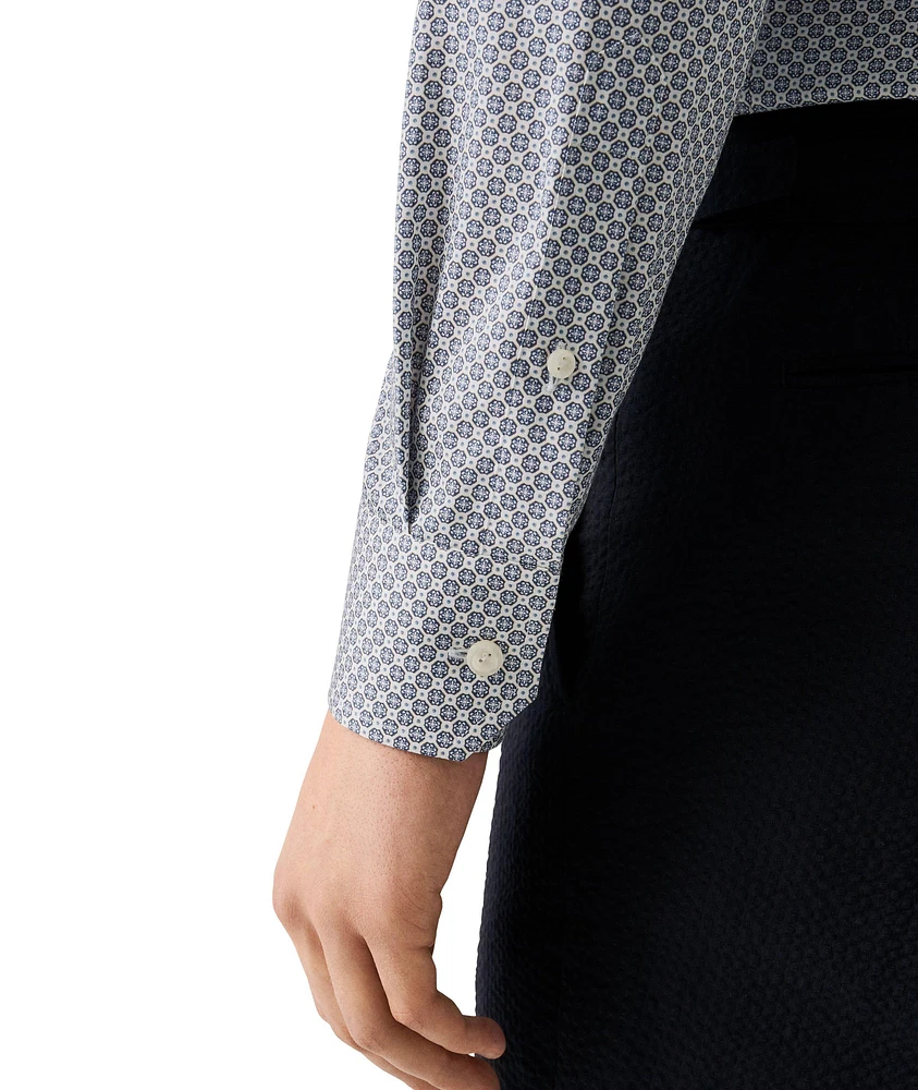 Slim-Fit Medallion Signature Twill Dress Shirt