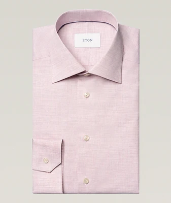 Slim-Fit Mélange Fine Twill Dress Shirt