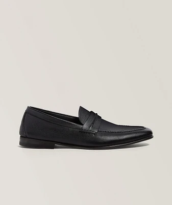 Natural Grain Leather Mocassin Loafer