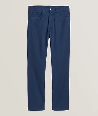 Regular-Fit Stretch-Cotton Pants