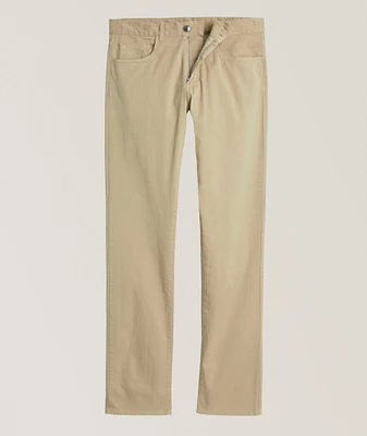 Stretch-Cotton Five-Pocket Pants