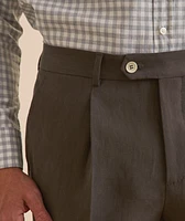 Leisure-Fit Linen-Blend Suit Pants