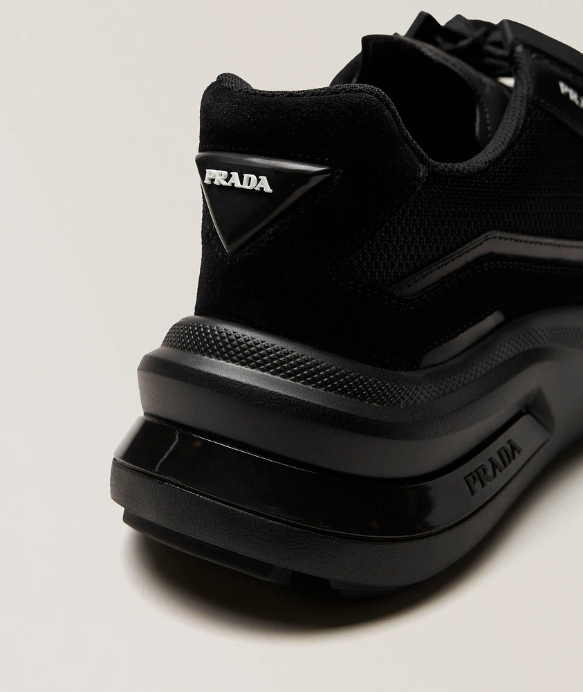 Systeme Brushed Leather Sneakers
