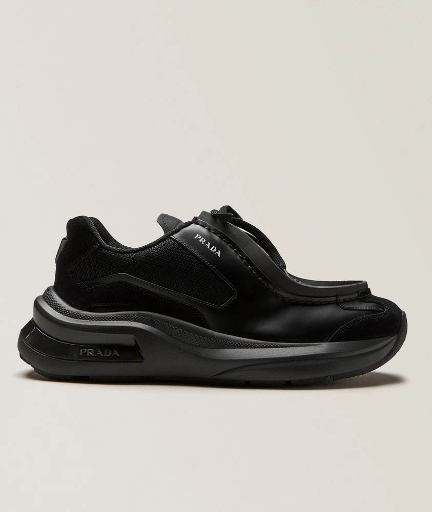 Systeme Brushed Leather Sneakers