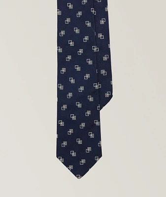 Art Deco Linked Square Silk Tie 