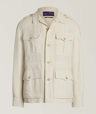 Hand-Tailored Linen-Blend Jacket
