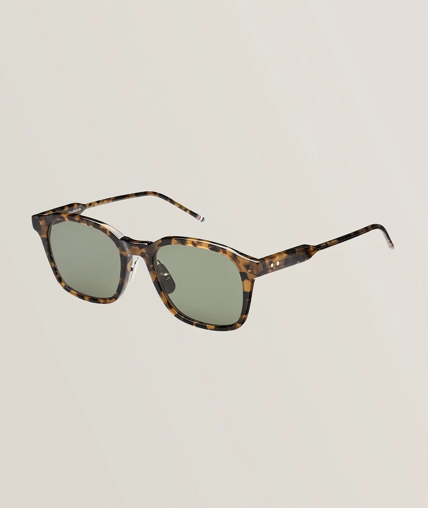 Tortoiseshell Acetate Rectangular Sunglasses