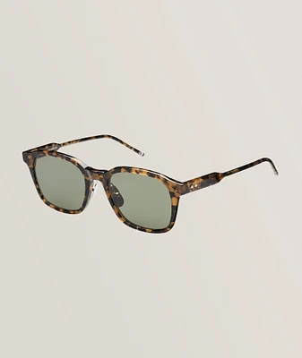Tortoiseshell Acetate Rectangular Sunglasses